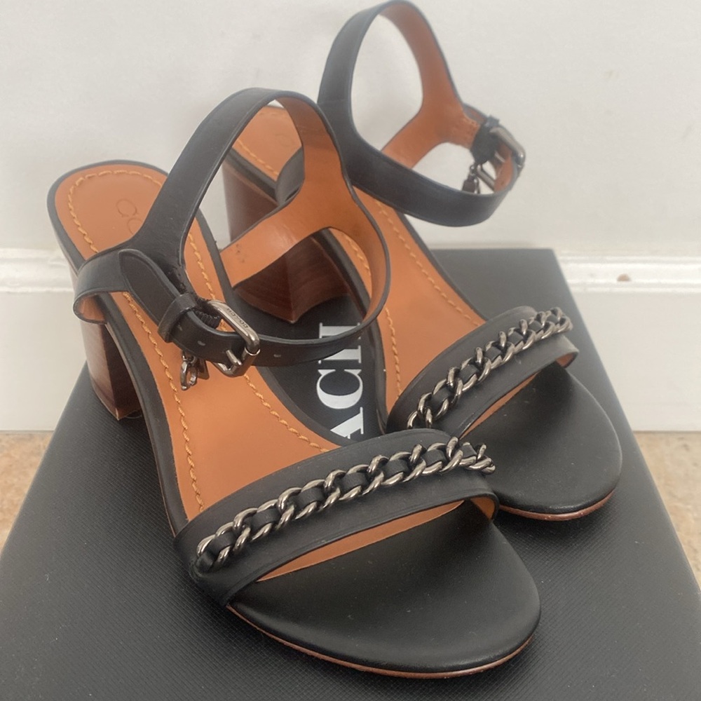 Coach Black Sandals - Picture 2 of 5